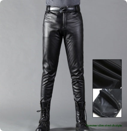 Ayden Leather Slim Pants