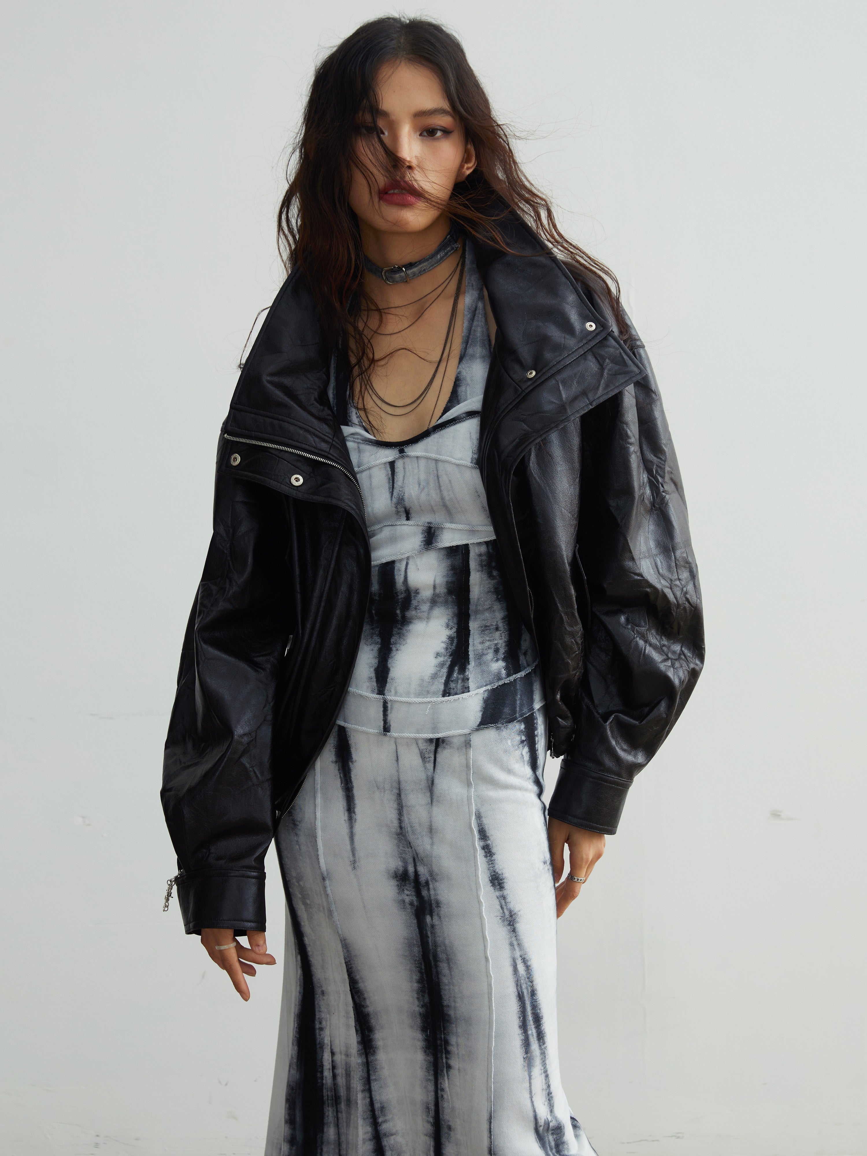 Retro Quiet Detachable Large Fur Collar Jacket