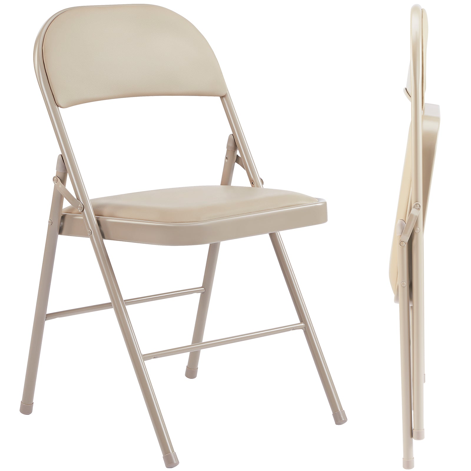 Leather Upholstered Folding Chair
