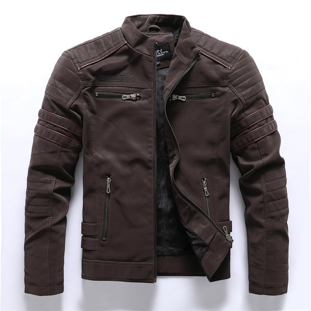 Men Skull Leather Jacket