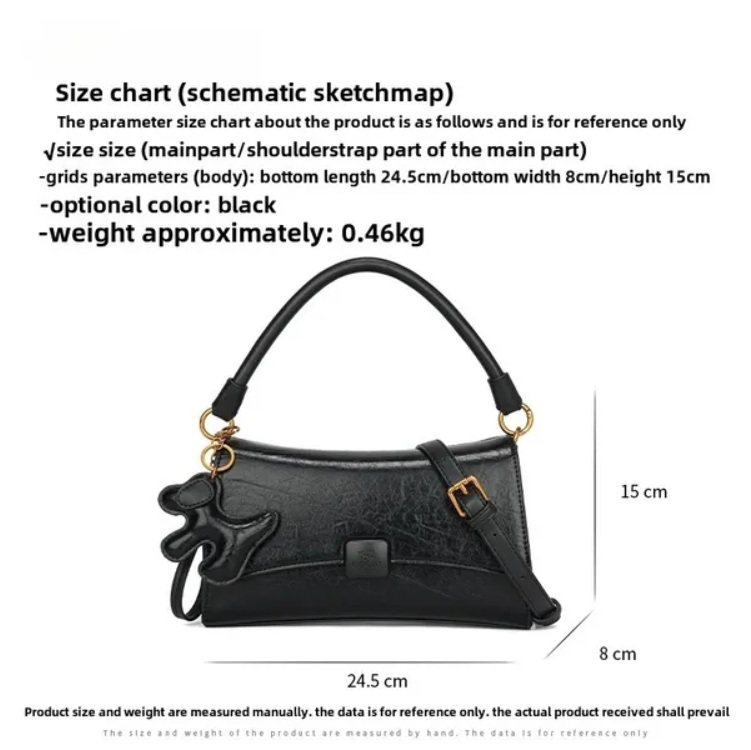 New Macaron Color System Shoulder Leather Bag