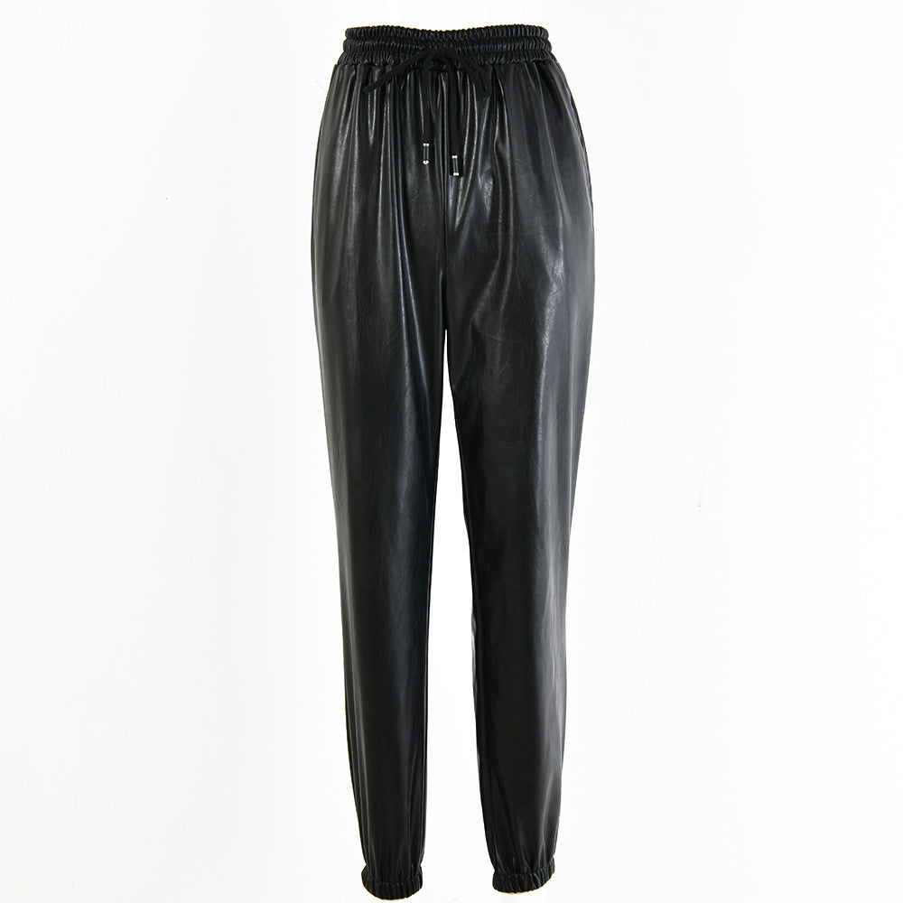 PU sexy leather pants