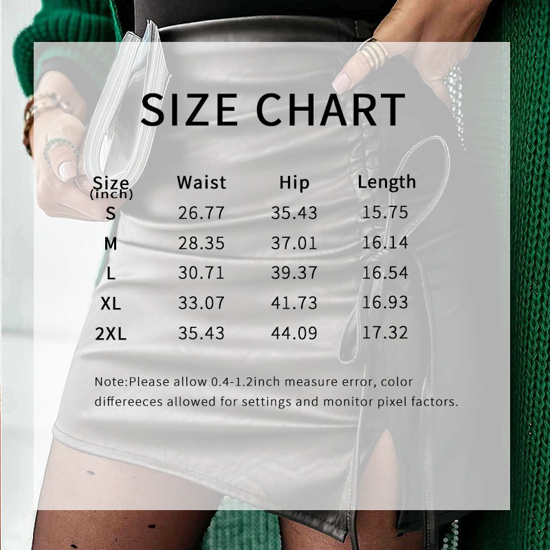 Women's Faux Leather Mini Skirt