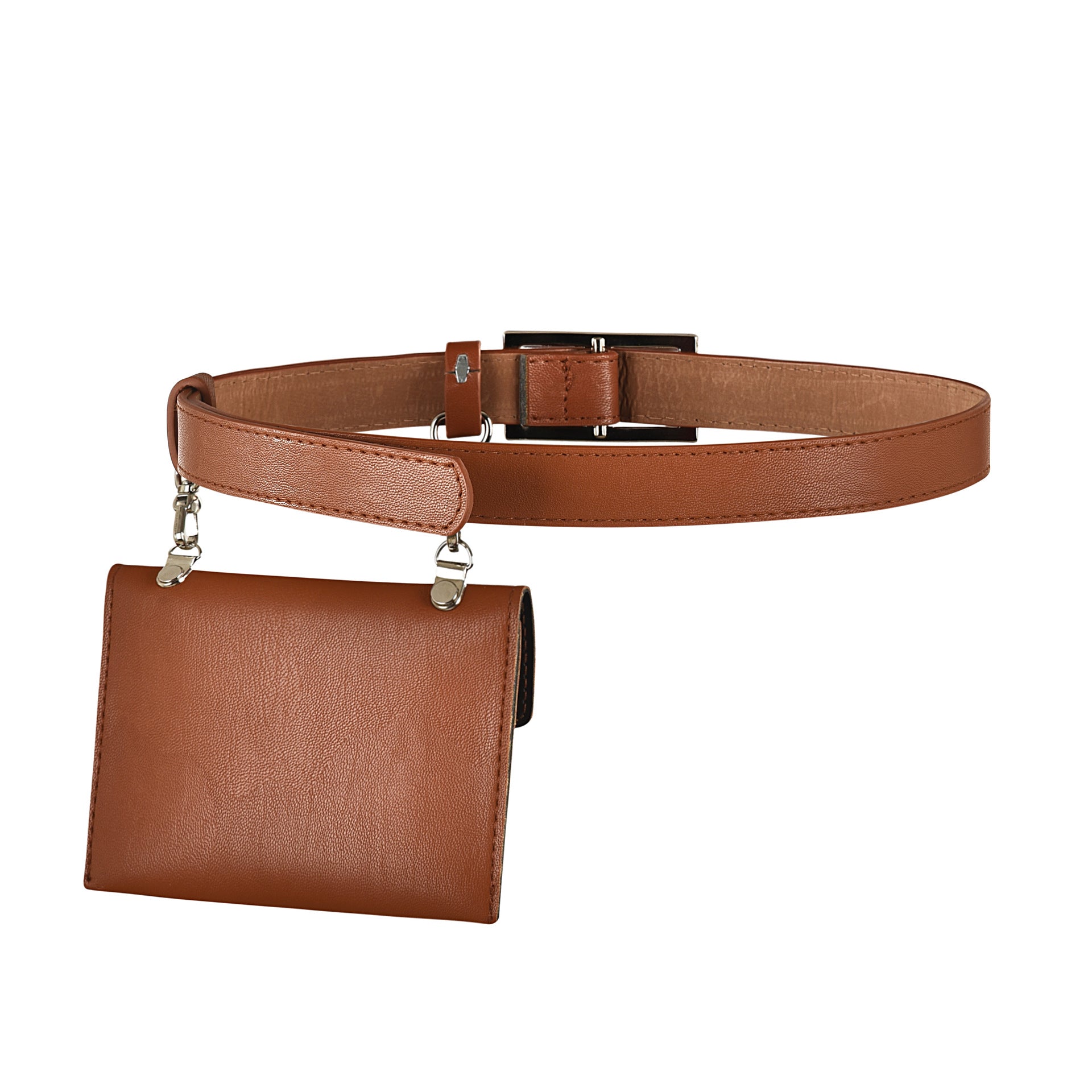 Long skirt pants waist PU leather ladies belt
