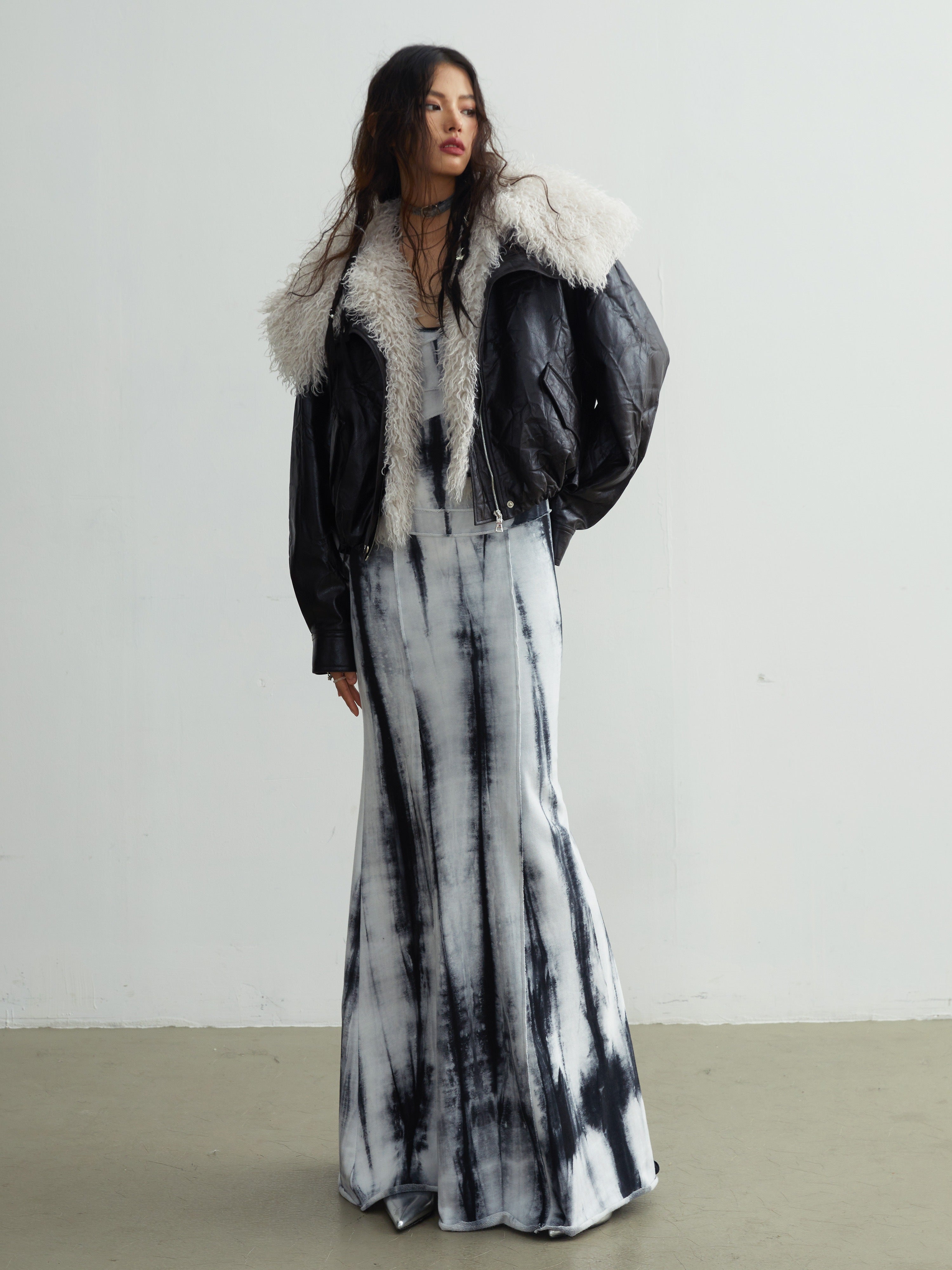 Retro Quiet Detachable Large Fur Collar Jacket