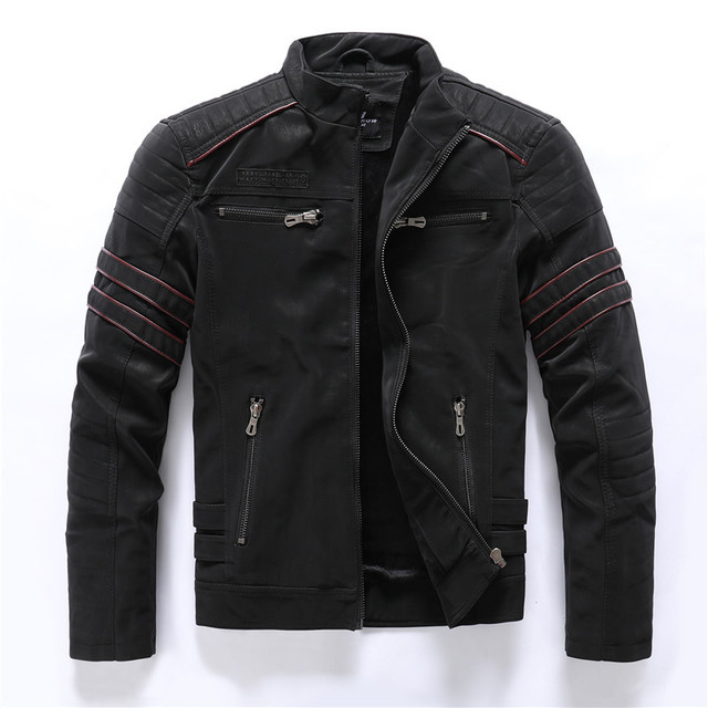 Men Skull Leather Jacket