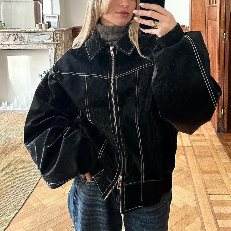 Loose Zip-up Jacket