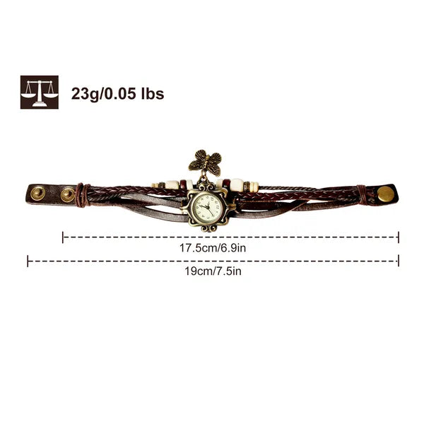 Handmade Leather Watch Quartz Wrist