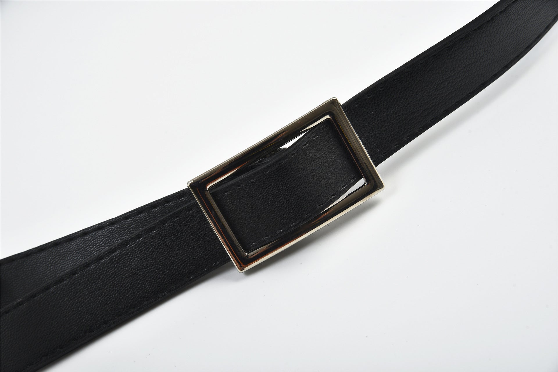 Long skirt pants waist PU leather ladies belt