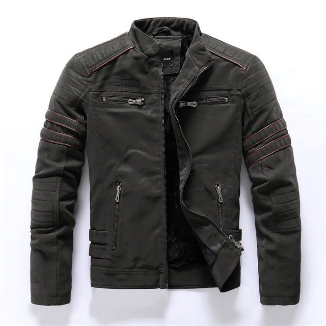 Men Skull Leather Jacket
