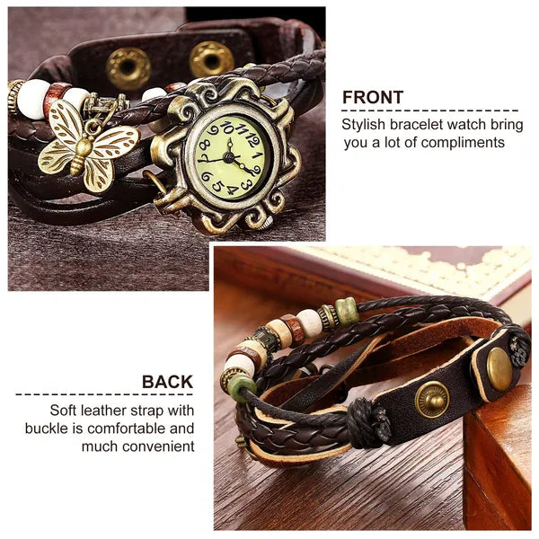Handmade Leather Watch Quartz Wrist