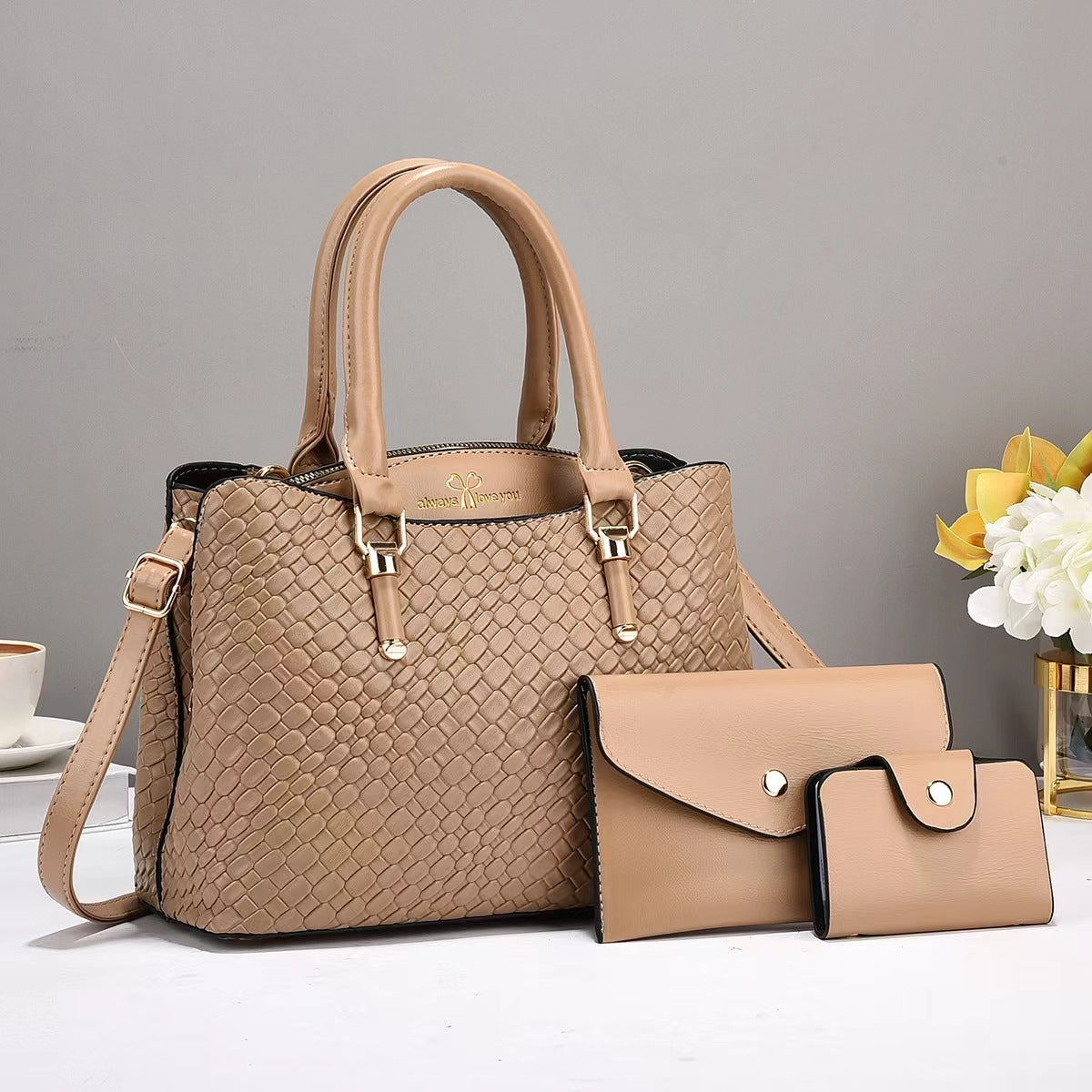 One Shoulder Combination Leather Bags