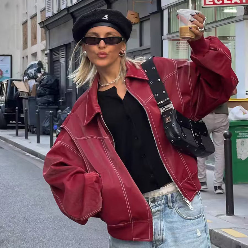 Loose Zip-up Jacket