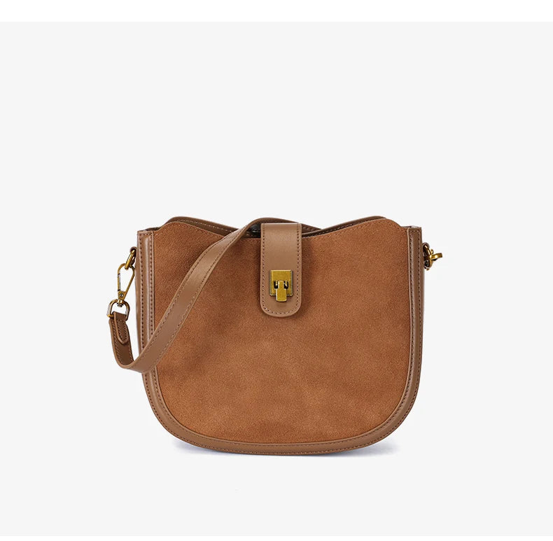 Women‘s Cowhide Genuine Leather Shoulder Bag