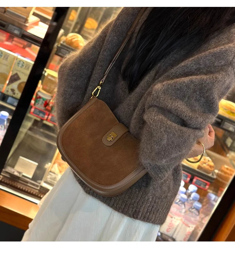 Women‘s Cowhide Genuine Leather Shoulder Bag