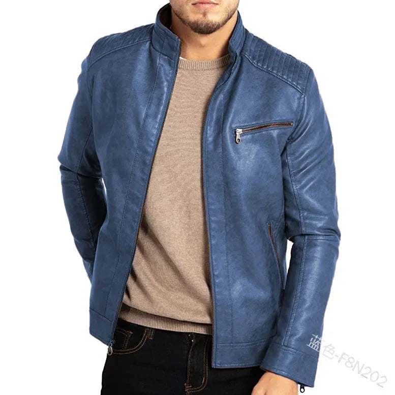 Leather Jacket Streetwear Casual