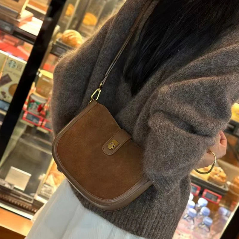 Women‘s Cowhide Genuine Leather Shoulder Bag
