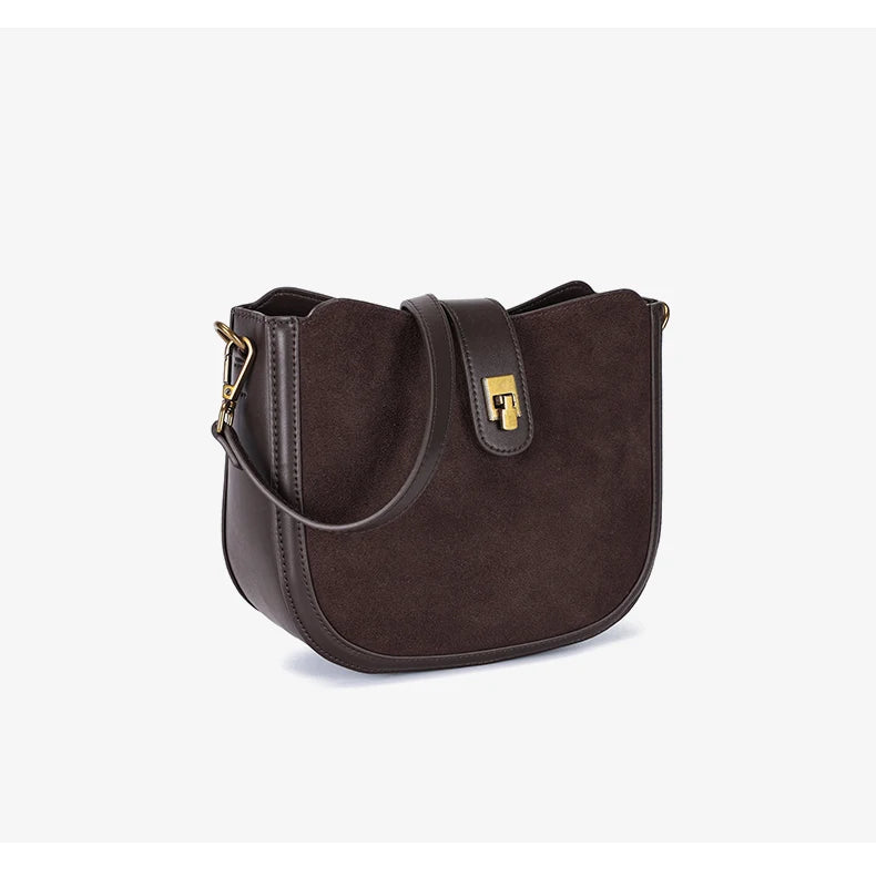 Women‘s Cowhide Genuine Leather Shoulder Bag