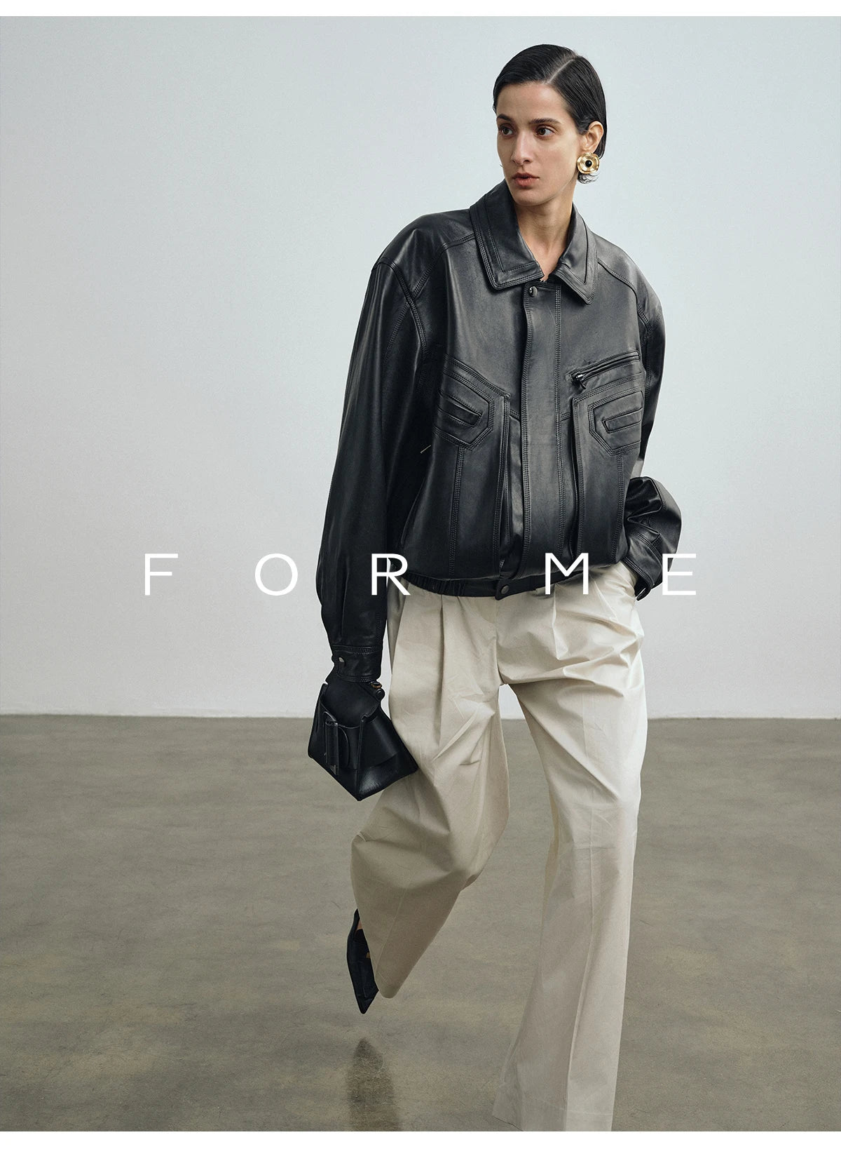 Vintage Genuine Leather Motorcycle Jackets for Women Spring Autumn 2026 New High-end Solid Simple Loose Soft Real Sheepskin Coat