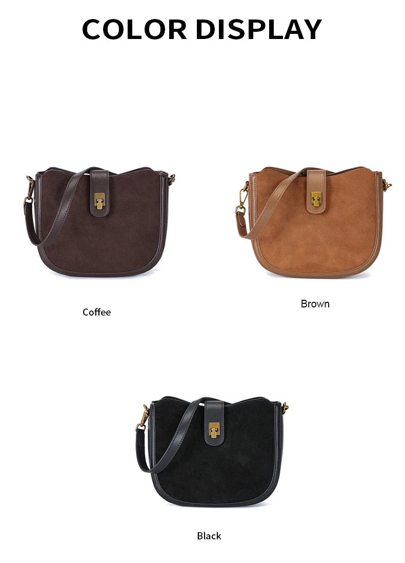 Women‘s Cowhide Genuine Leather Shoulder Bag