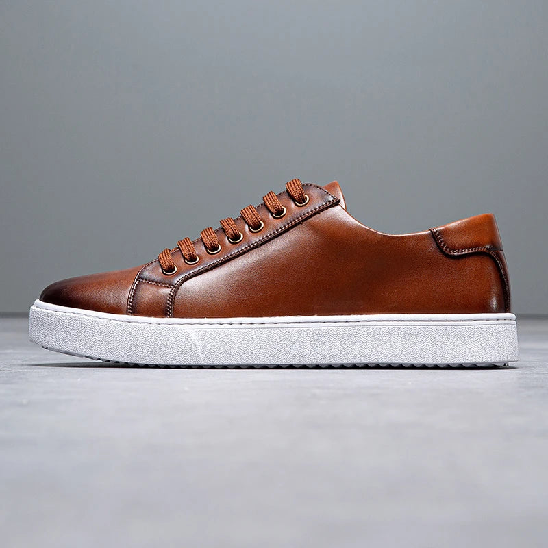 Italian Brand Men's Genuine Leather Casual Shoes Interview Commuting Work Shoes Versatile Daily Men's Business Formal Shoes