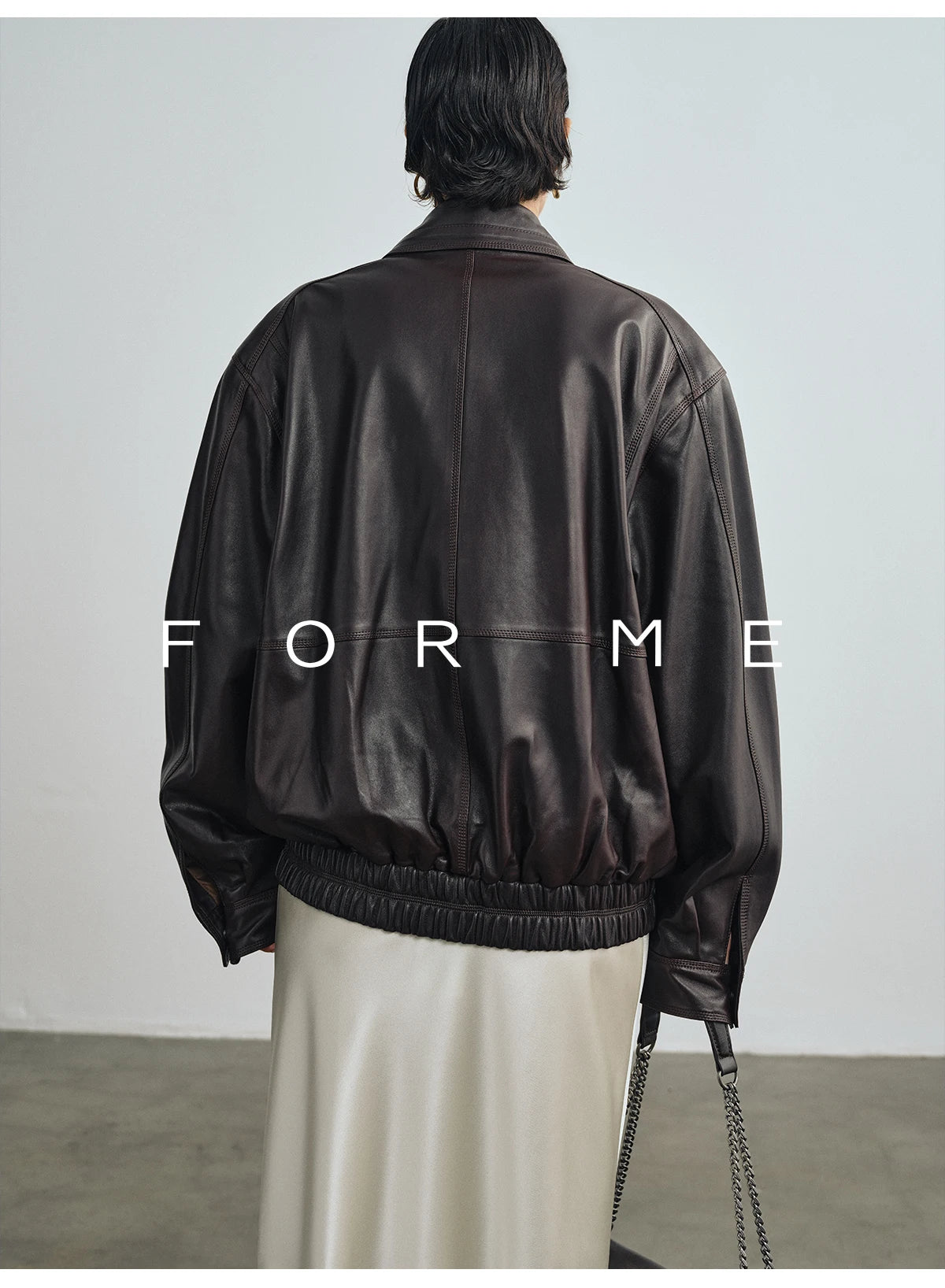 Vintage Genuine Leather Motorcycle Jackets for Women Spring Autumn 2026 New High-end Solid Simple Loose Soft Real Sheepskin Coat
