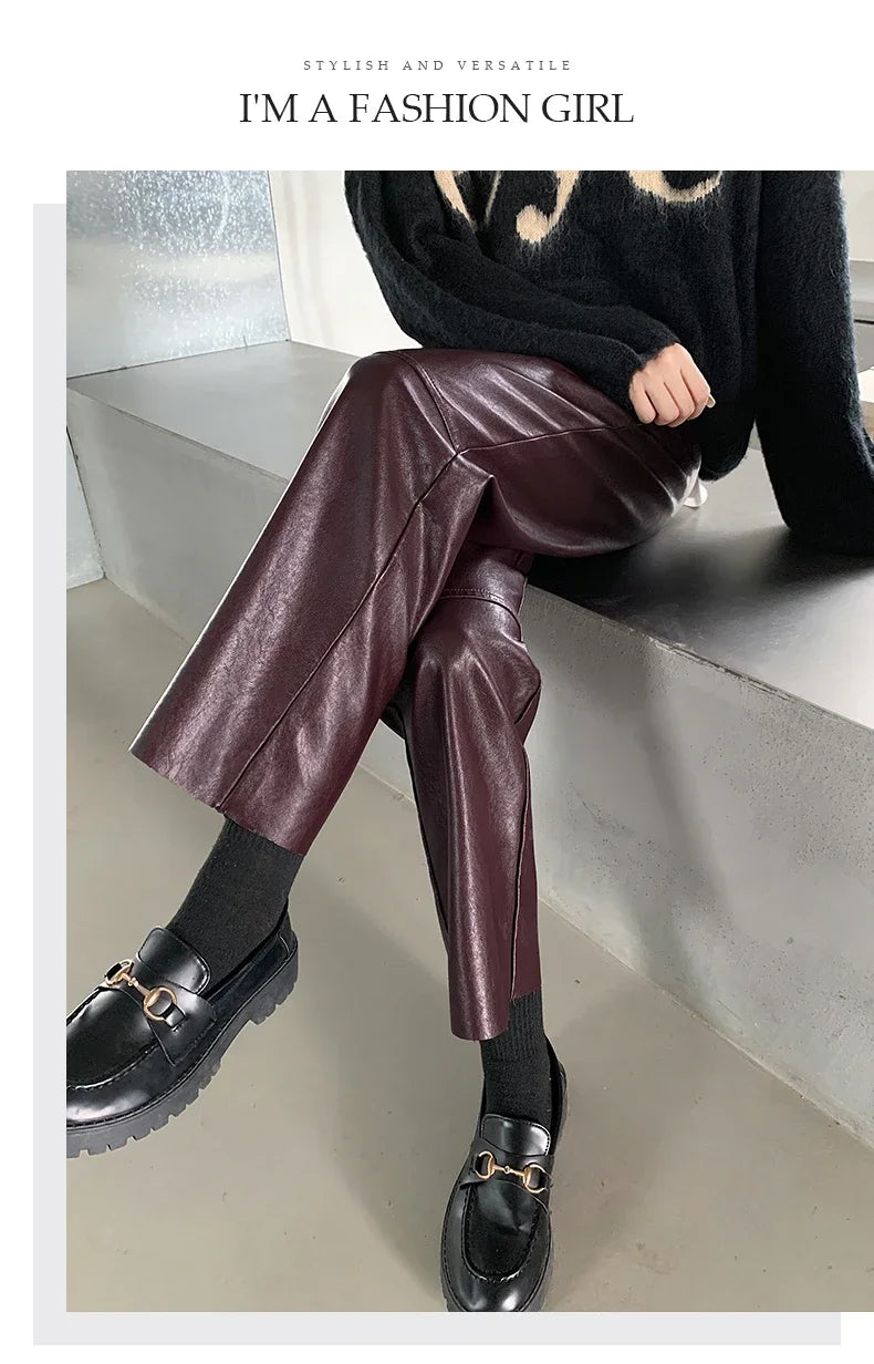 Leather Pants Women