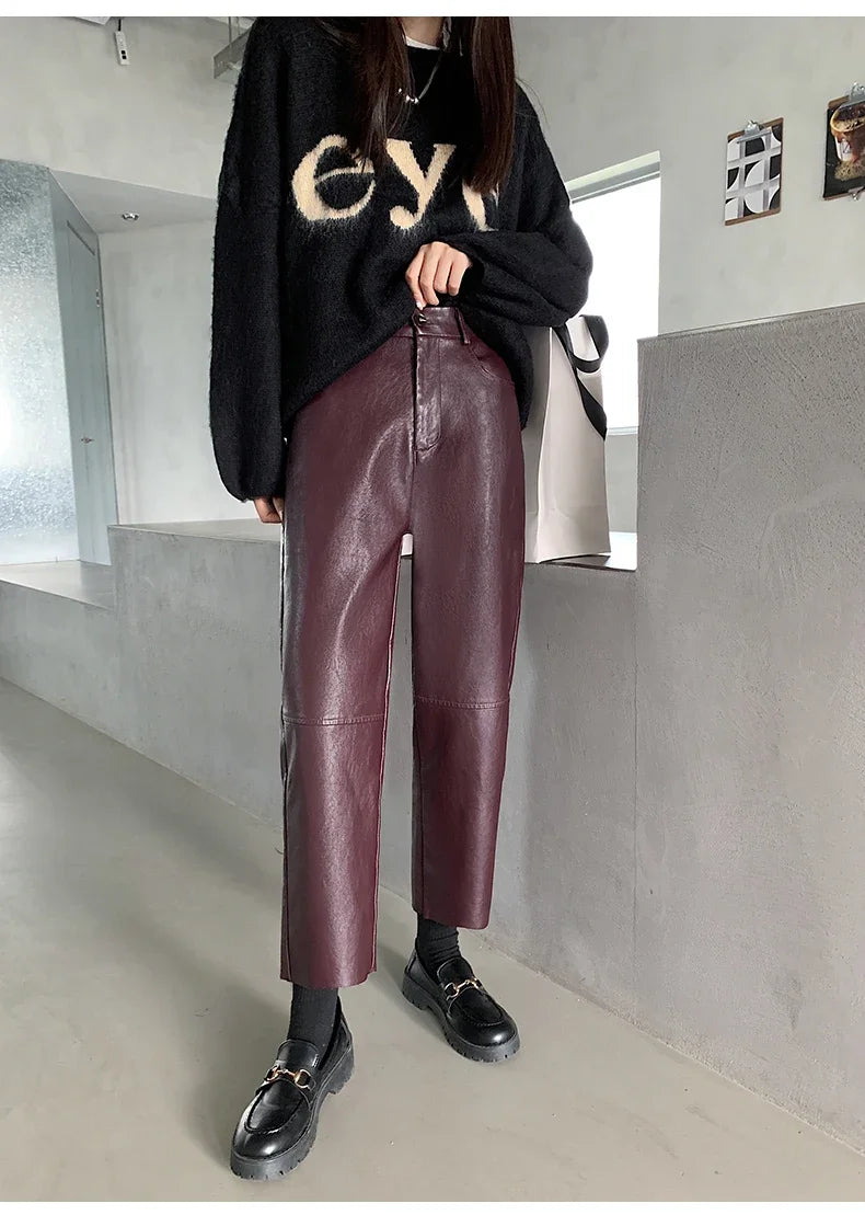 Leather Pants Women