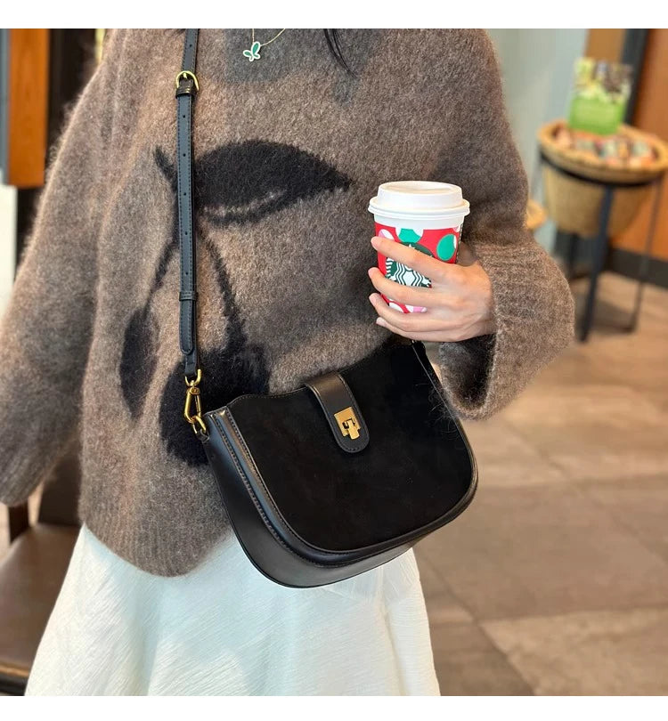 Women‘s Cowhide Genuine Leather Shoulder Bag