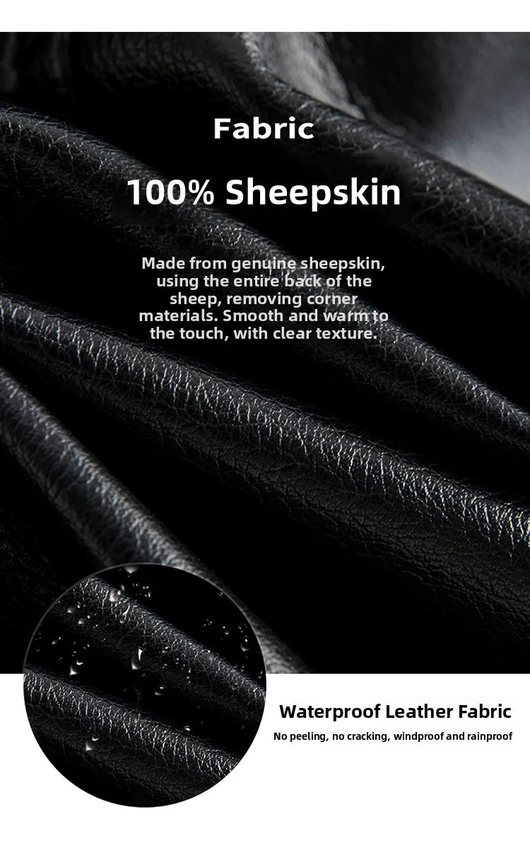 Real Leather Overcoat Women's Mid-Length