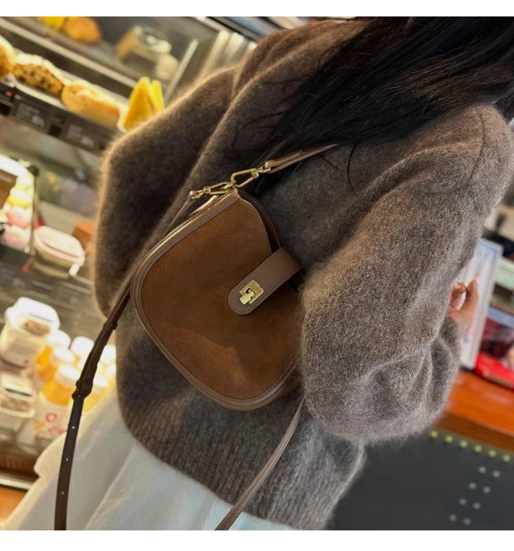 Women‘s Cowhide Genuine Leather Shoulder Bag
