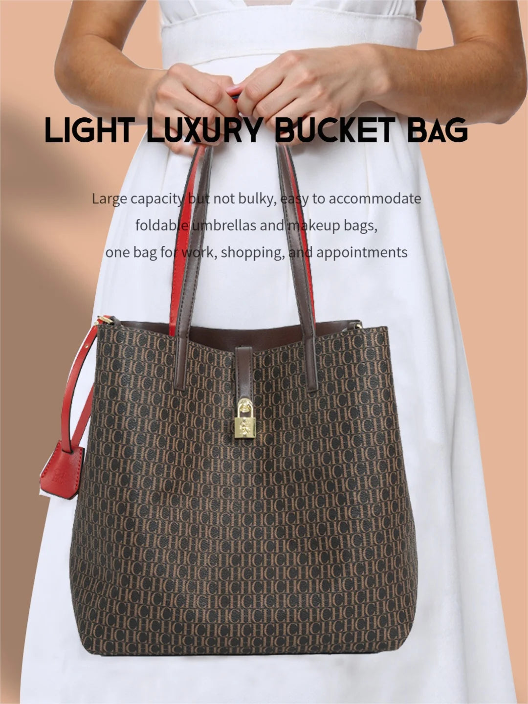 CH Premium Versatile Leather Crossbody Bag