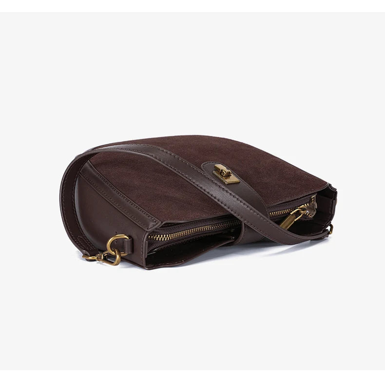 Women‘s Cowhide Genuine Leather Shoulder Bag