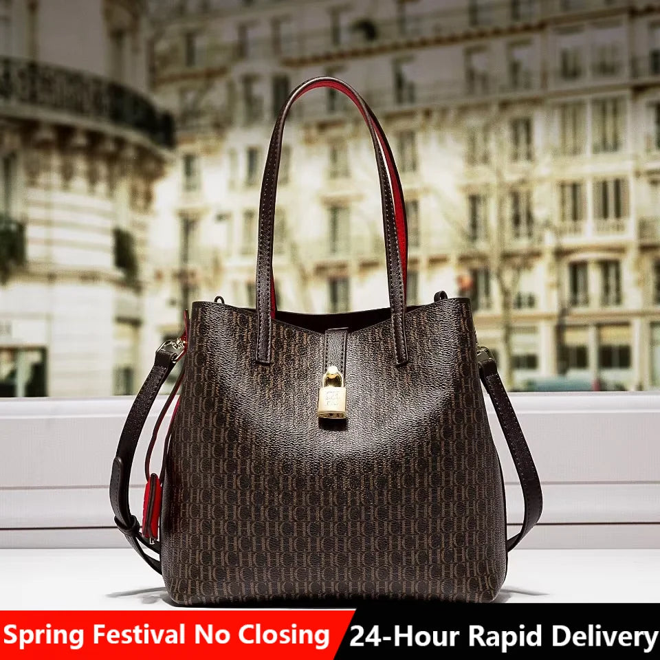 CH Premium Versatile Leather Crossbody Bag