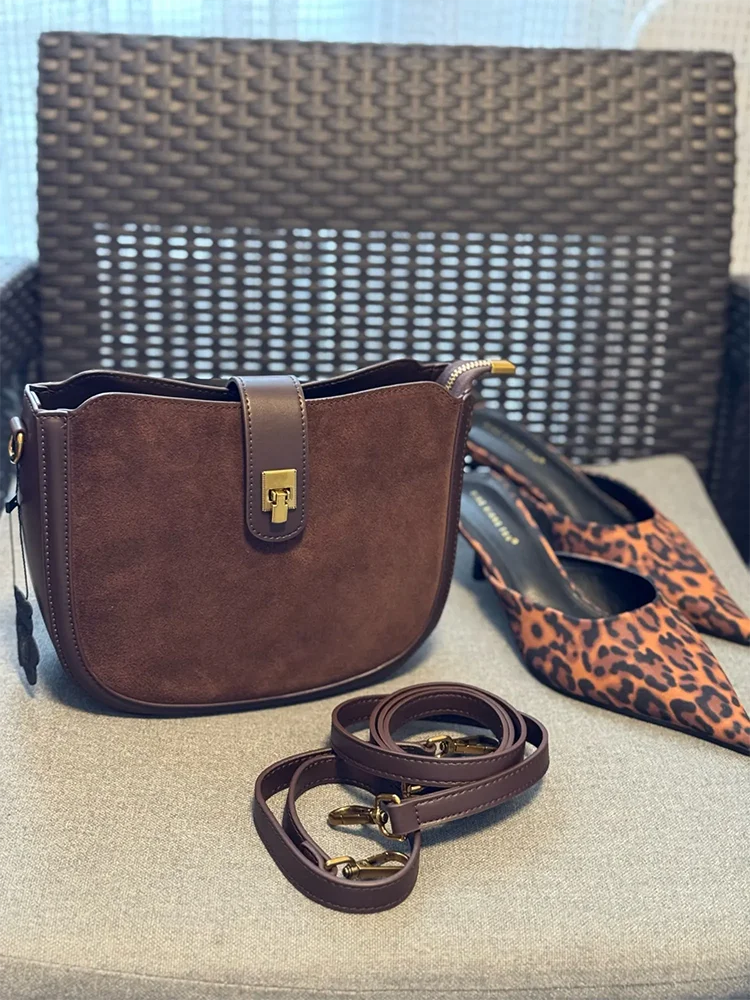 Women‘s Cowhide Genuine Leather Shoulder Bag