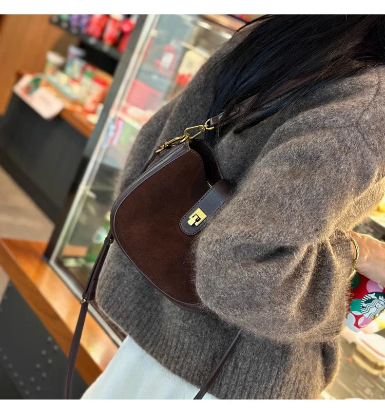 Women‘s Cowhide Genuine Leather Shoulder Bag