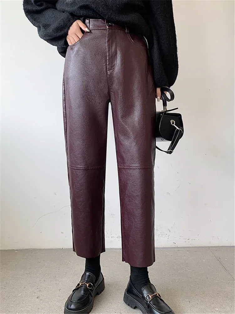 Leather Pants Women
