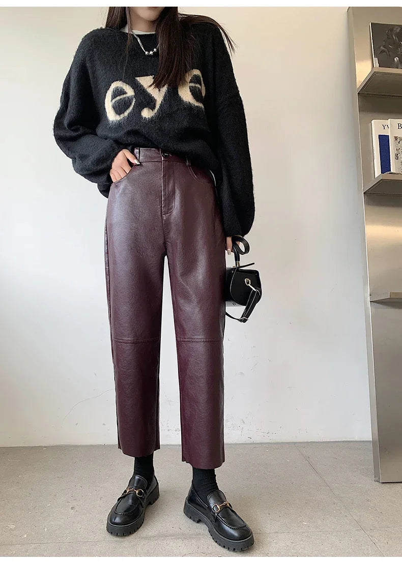 Leather Pants Women