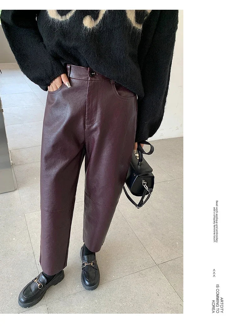 Leather Pants Women