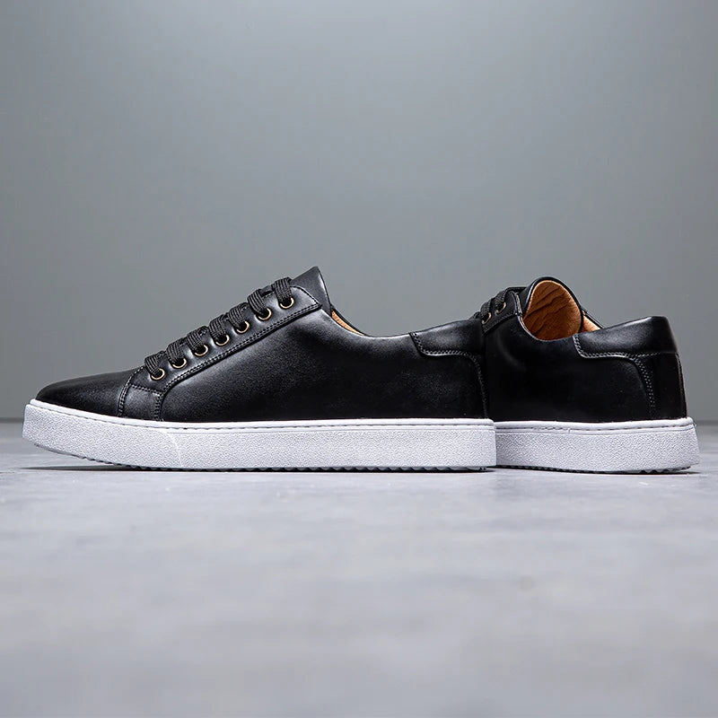 Italian Brand Men's Genuine Leather Casual Shoes Interview Commuting Work Shoes Versatile Daily Men's Business Formal Shoes