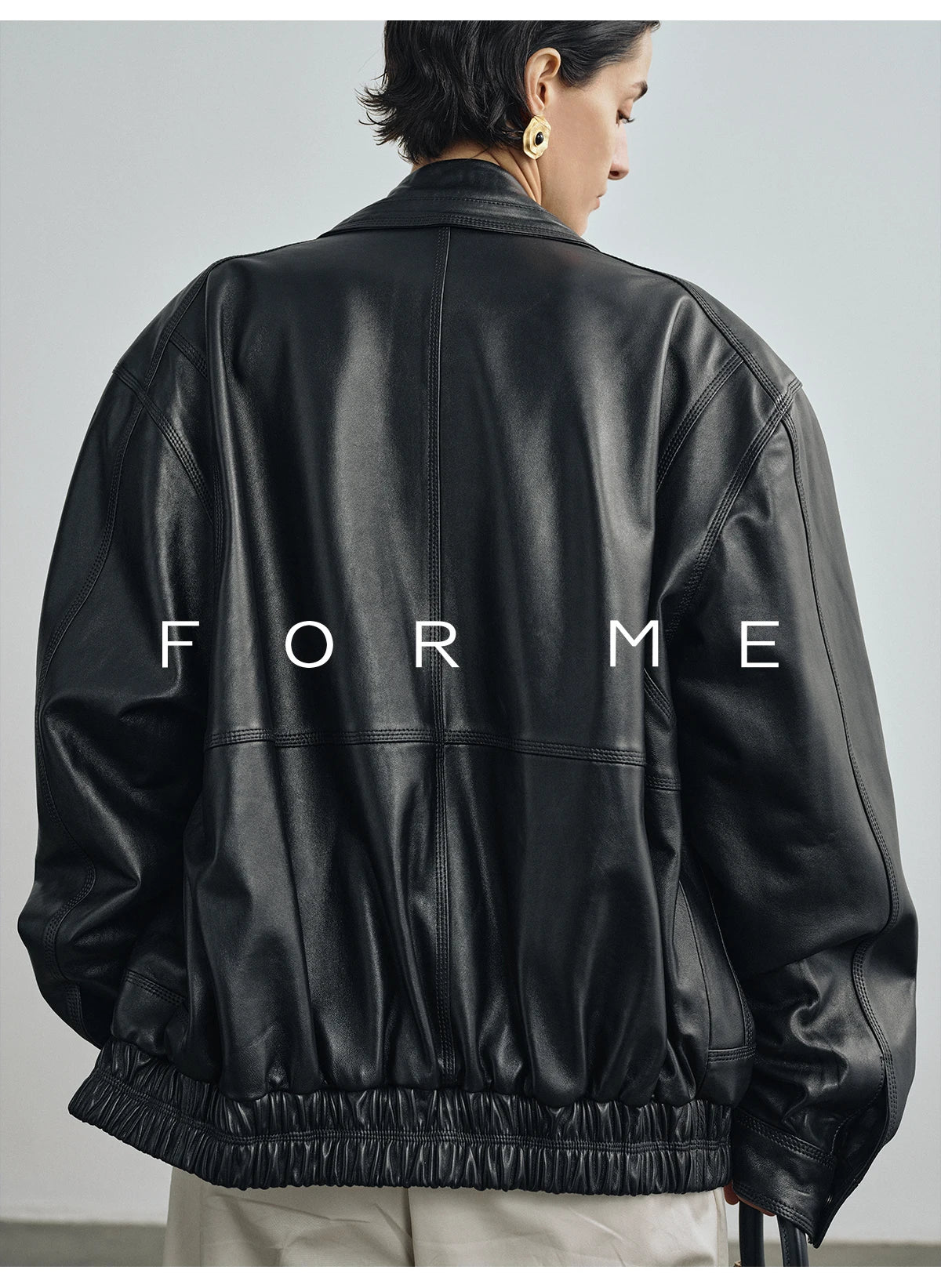 Vintage Genuine Leather Motorcycle Jackets for Women Spring Autumn 2026 New High-end Solid Simple Loose Soft Real Sheepskin Coat