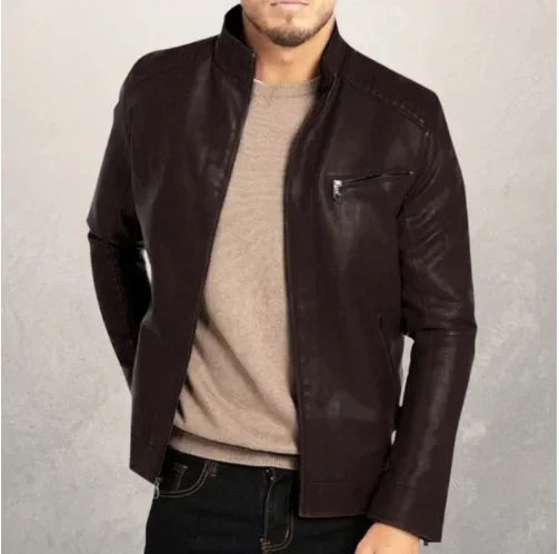 Leather Jacket Streetwear Casual