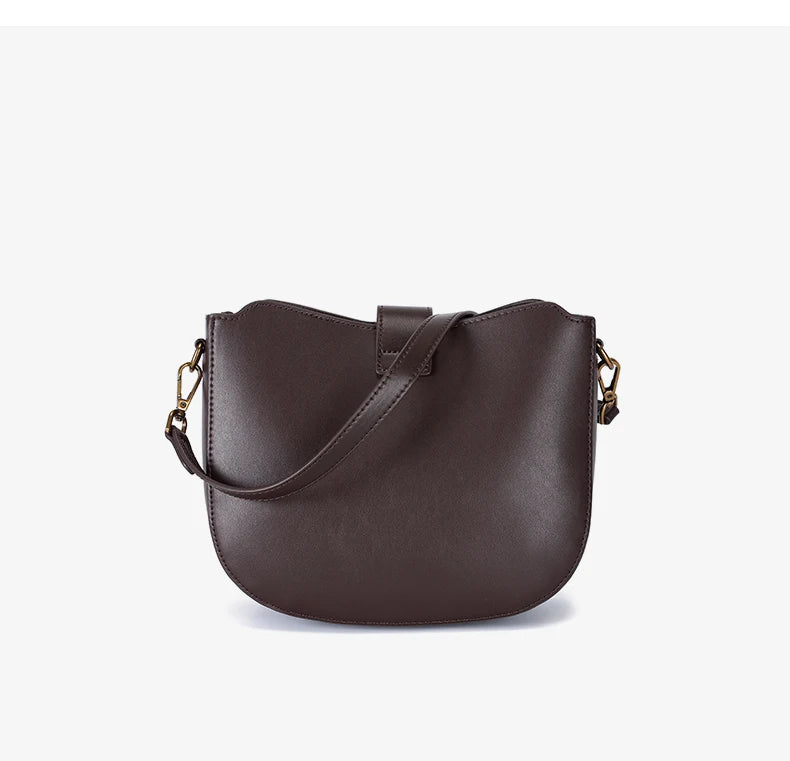 Women‘s Cowhide Genuine Leather Shoulder Bag