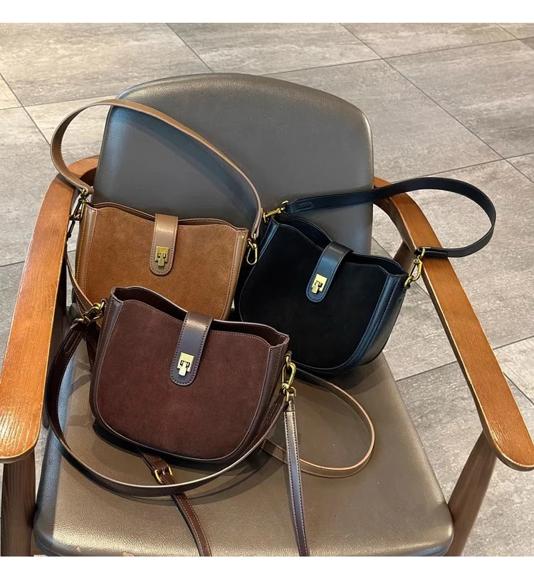 Women‘s Cowhide Genuine Leather Shoulder Bag