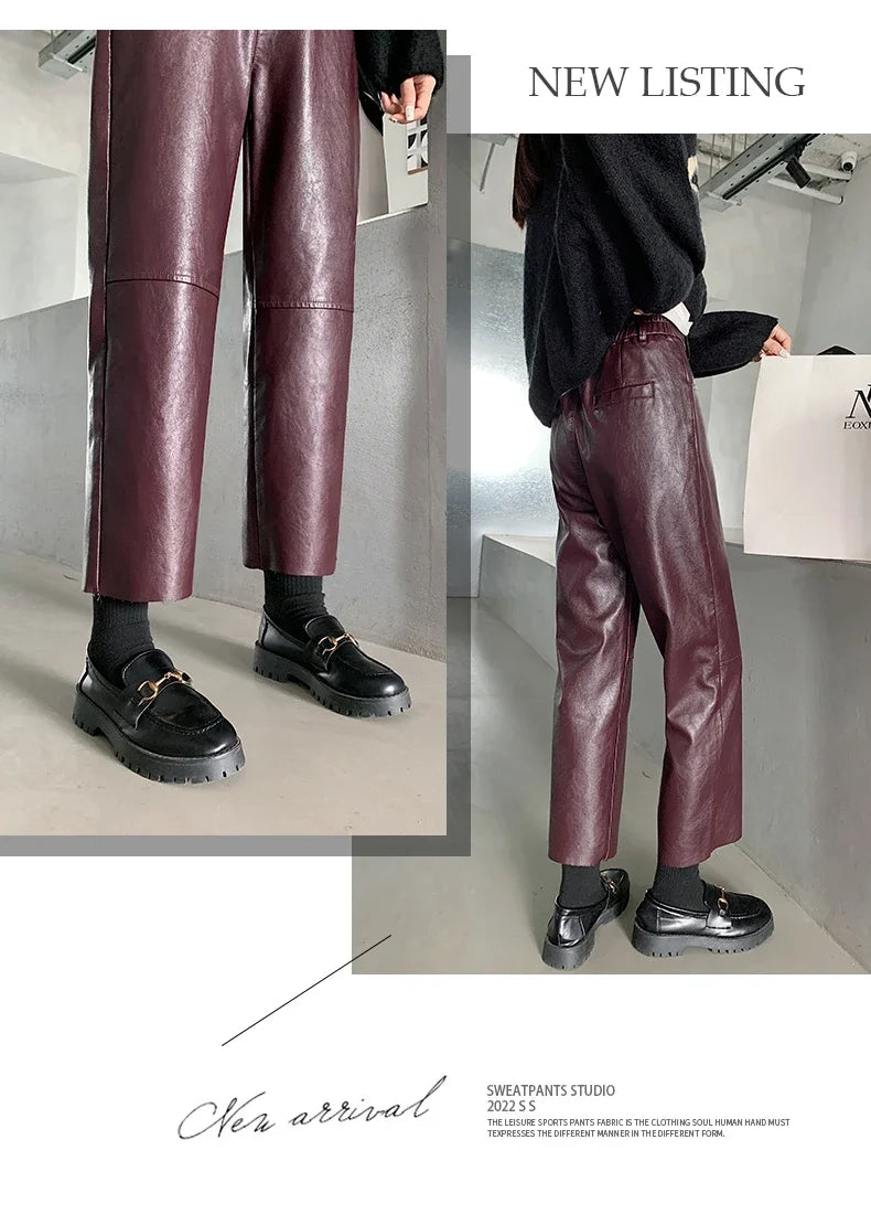 Leather Pants Women