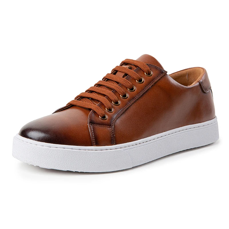 Italian Brand Men's Genuine Leather Casual Shoes Interview Commuting Work Shoes Versatile Daily Men's Business Formal Shoes