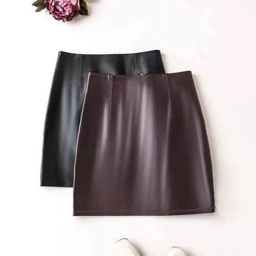 Pure Leather Spanking Skirt