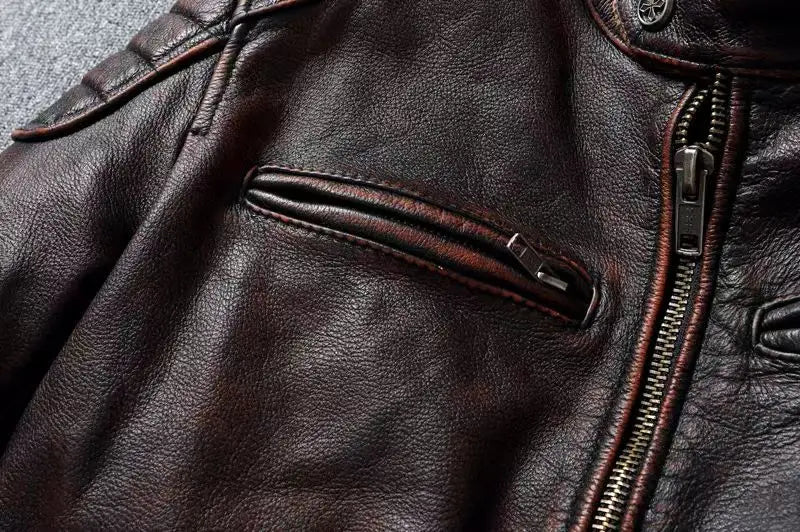 Vintage Real Cowhide Jacket