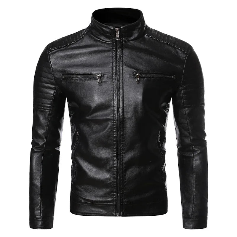 Men's Motorcycle Leather Jacket