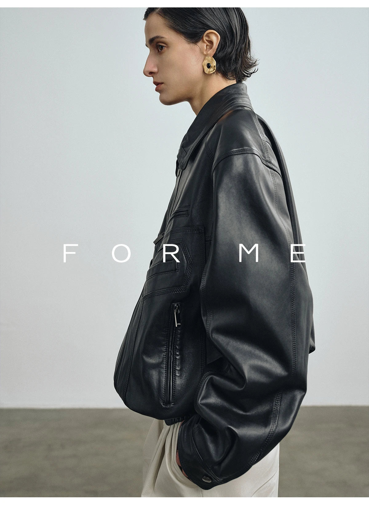 Vintage Genuine Leather Motorcycle Jackets for Women Spring Autumn 2026 New High-end Solid Simple Loose Soft Real Sheepskin Coat